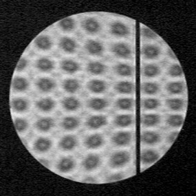 a spot grid inside the roc of an astigmatic spheroid