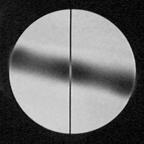 a single spot with astigmatism