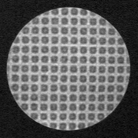 spot grid with a sphere
